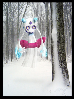 Nia Wolf: PokéReal #478 Frosslass, the ice spirit.